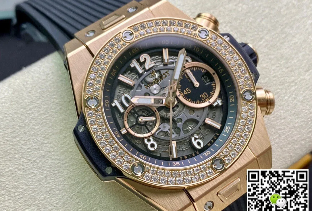 Hublot BIG BANG 421.OX.1180.RX.1104 ZF Factory 1:1 Best Edition Replica Watch Diamond-Set Bezel